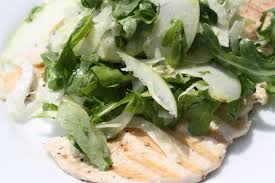 Chicken Paillard with Arugula and Fennel