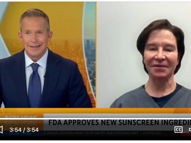Dr. Glenn Kolansky Featured on CBS2 News to discuss an exciting FDA approval of bemotrizinol (BEMT)